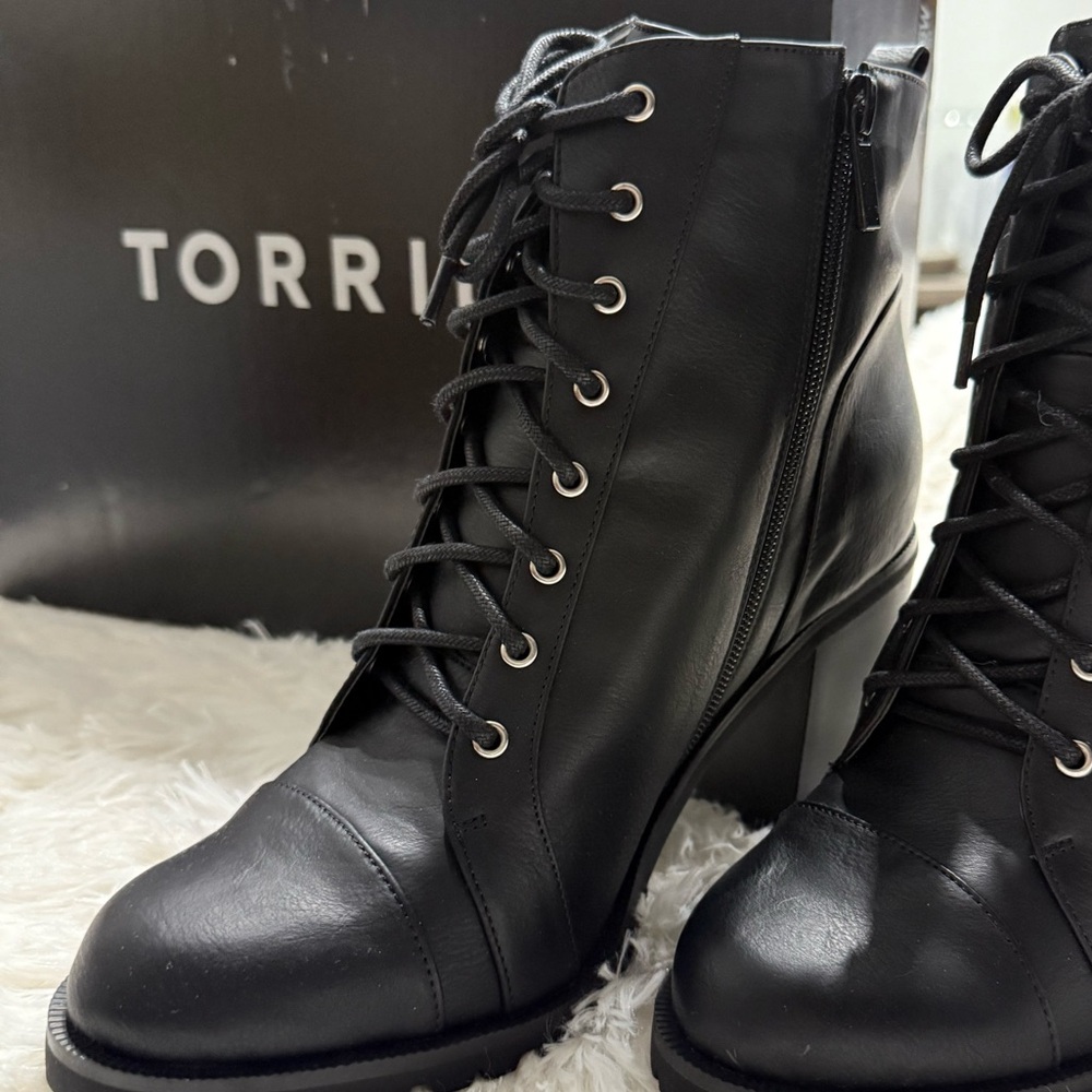 Torrid Black Lace-Up Women's Boots
